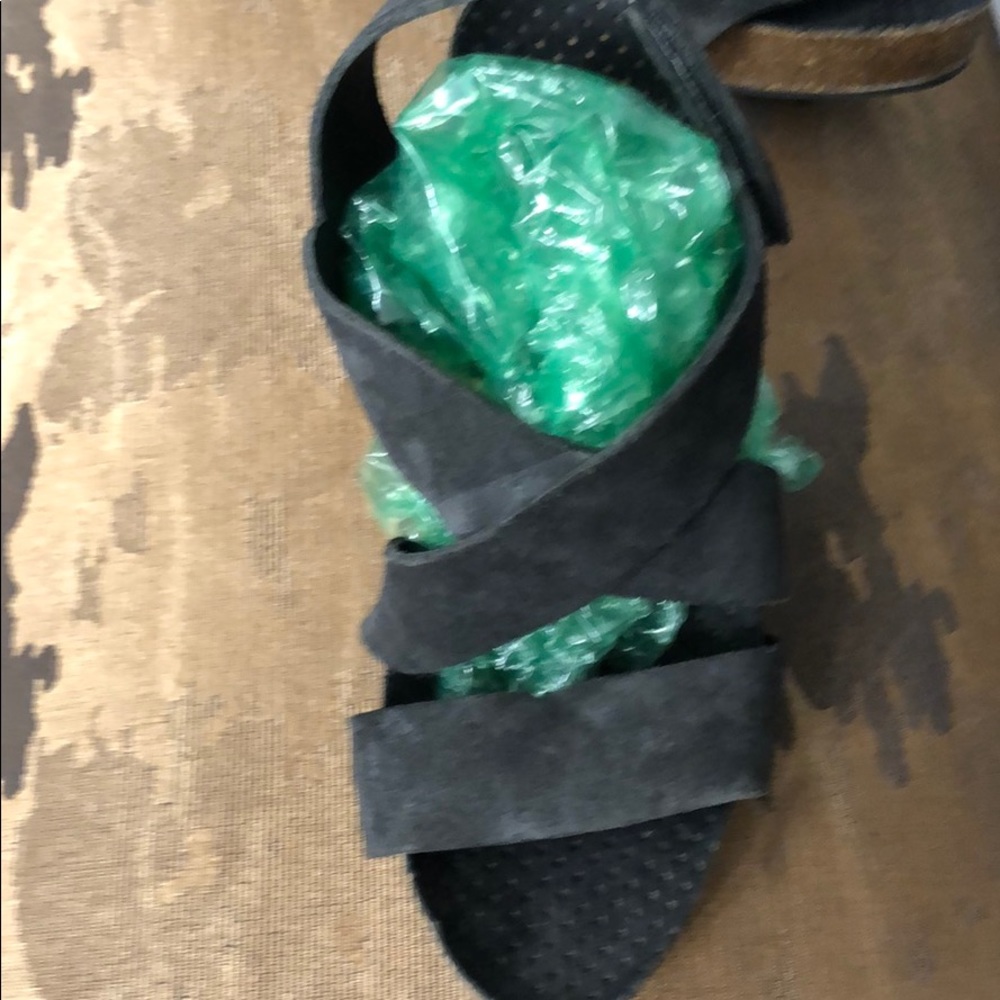 Pedro Garcia grey suede strappy heels